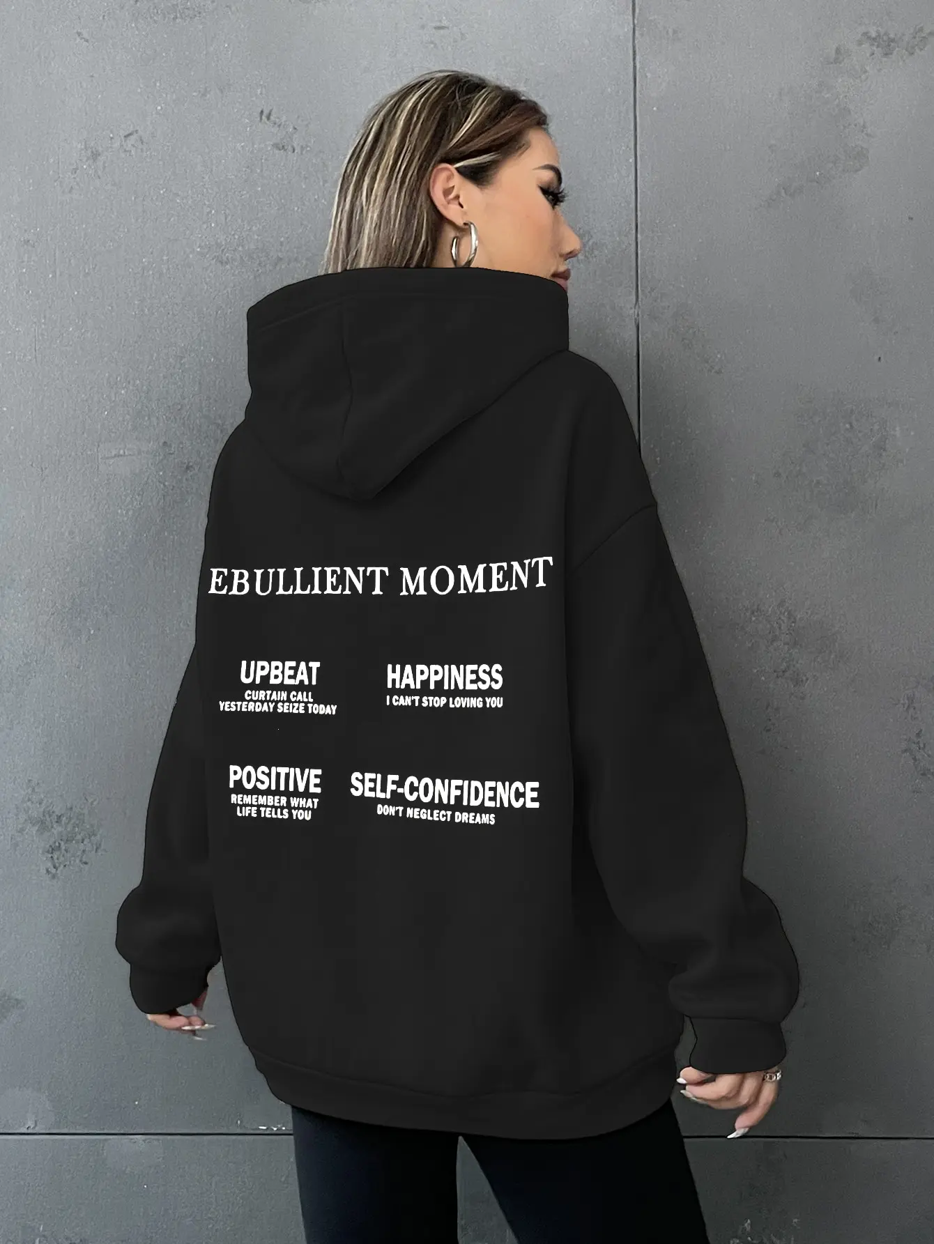 Ebullient Moment Cotton Print Mens Hoodie Original Sportswears Aesthetic Comfortable Pullover Hooded Harajuku Women Outerwear