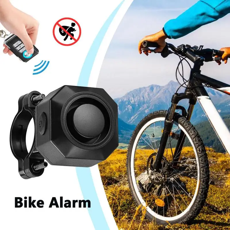 Remote Bicycle Alarm Motorcycle Remote Alarm Remote Control USB Charging Wireless 700mah Anti-Theft Alarm 110db For Scooter