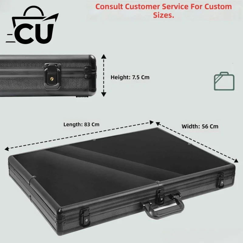Lockable Trading Card & Jewelry Display Storage Case With Handle Spacious Collectibles Display Cabinet