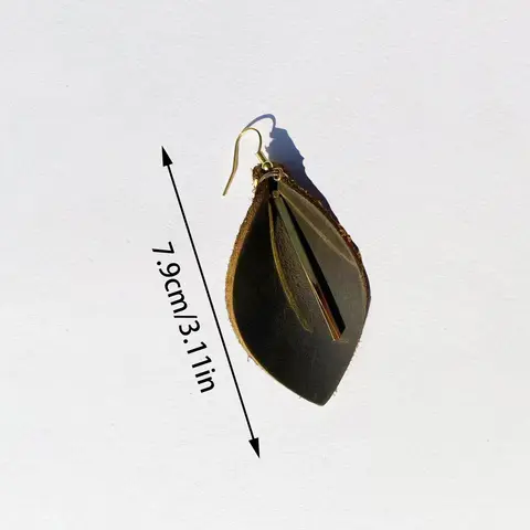 8 best sales läderörhänge - №8