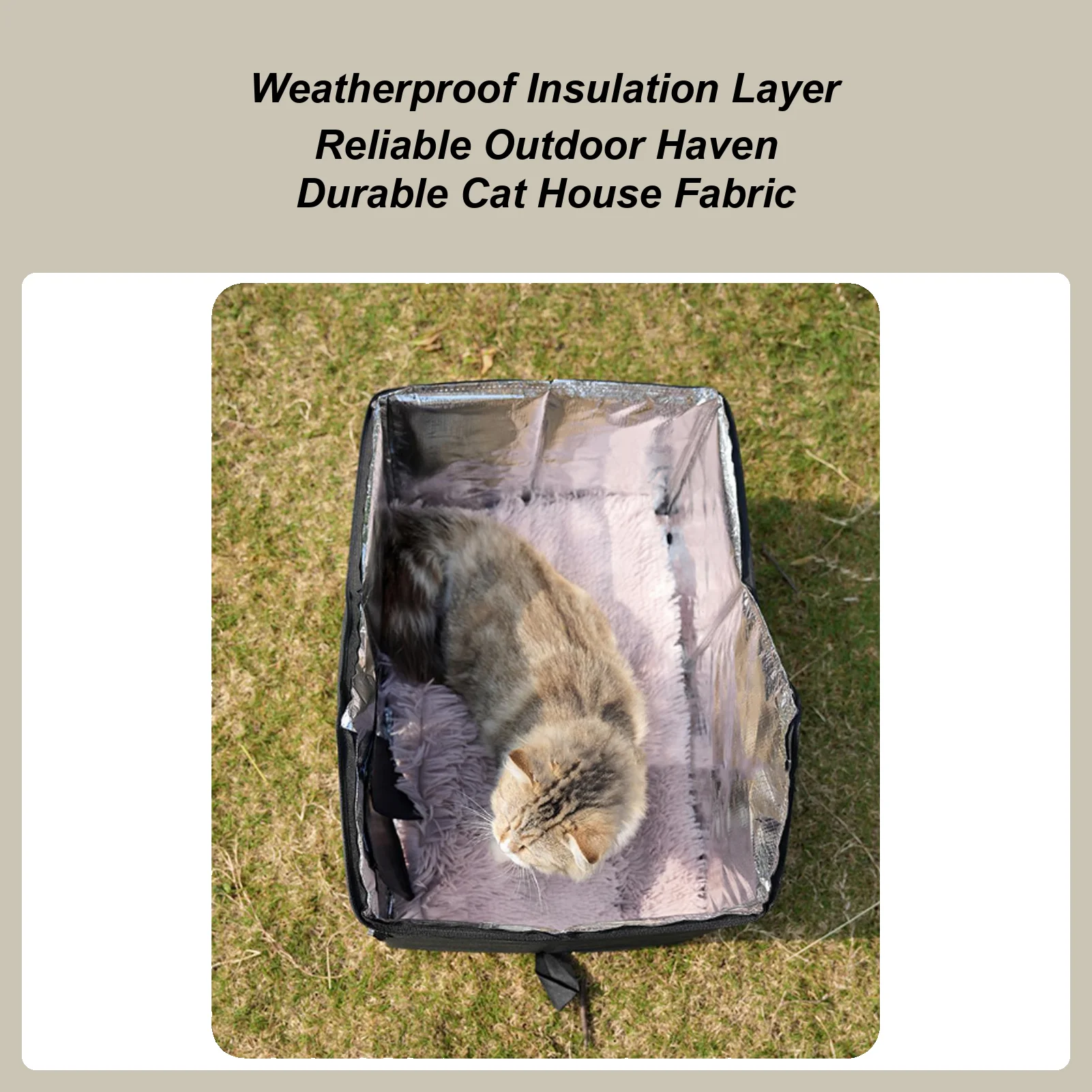 

Уличный кошачий домик для зимнего домашнего животного со съемной подкладкой, уличные домики для домашних животных, устойчивые к атмосферным воздействиям для сада, патио, заднего двора