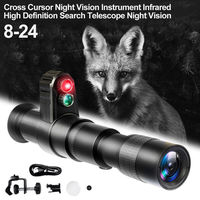 4X Digital Zoom Cross Cursor Monoculars Telescopes Infrared Night Vision Device Outdoor Hunting Camping Boating 500M Full Black