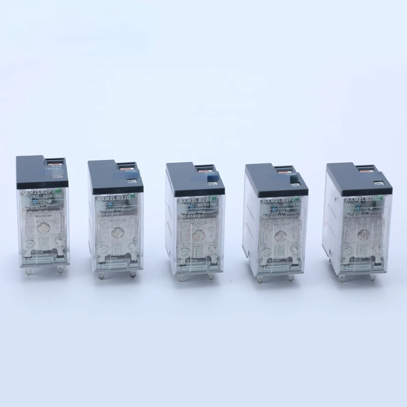 Original NEW 5A Power Supplies DC 12V 24V AC 24V 120V 230V for Schneider Electric RXM2LB 2BD 2P7 2B7 2F7 2JD Small Relay