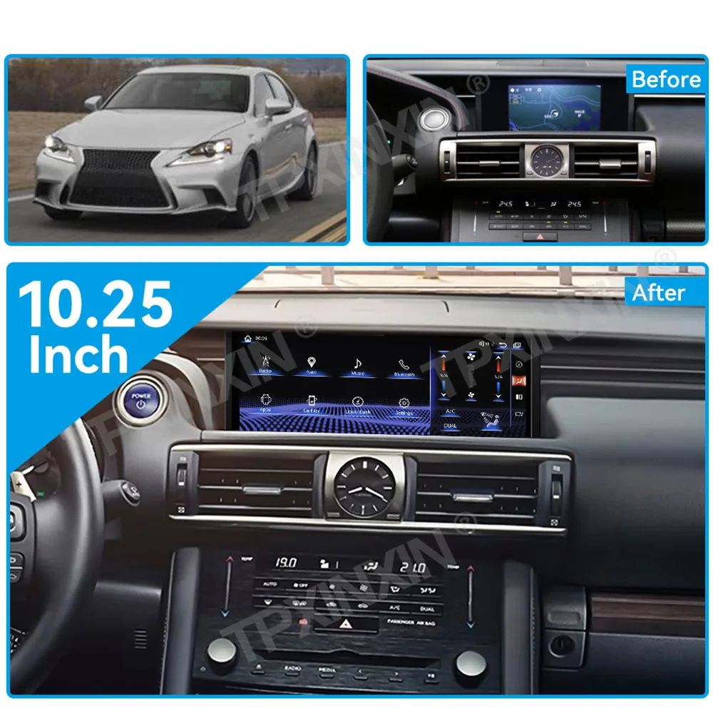 For Lexus IS 250 IS250 XE20 2013 - 2017  Android Car Radio Multimedia Video Player Wireless Carplay Autoradio Stereo GPS Navi