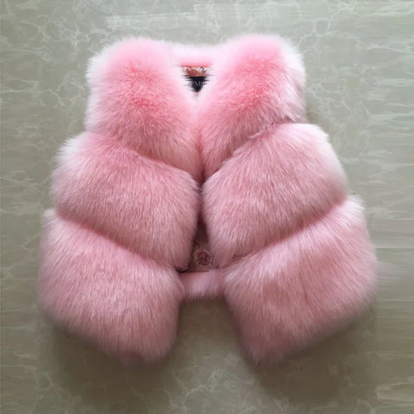 

2025 Autumn Winter Kids Boutique Clothing Baby Girls Coat Vest Korean Thicken Waistcoat Sleeveless Solid Color Sweet All-match