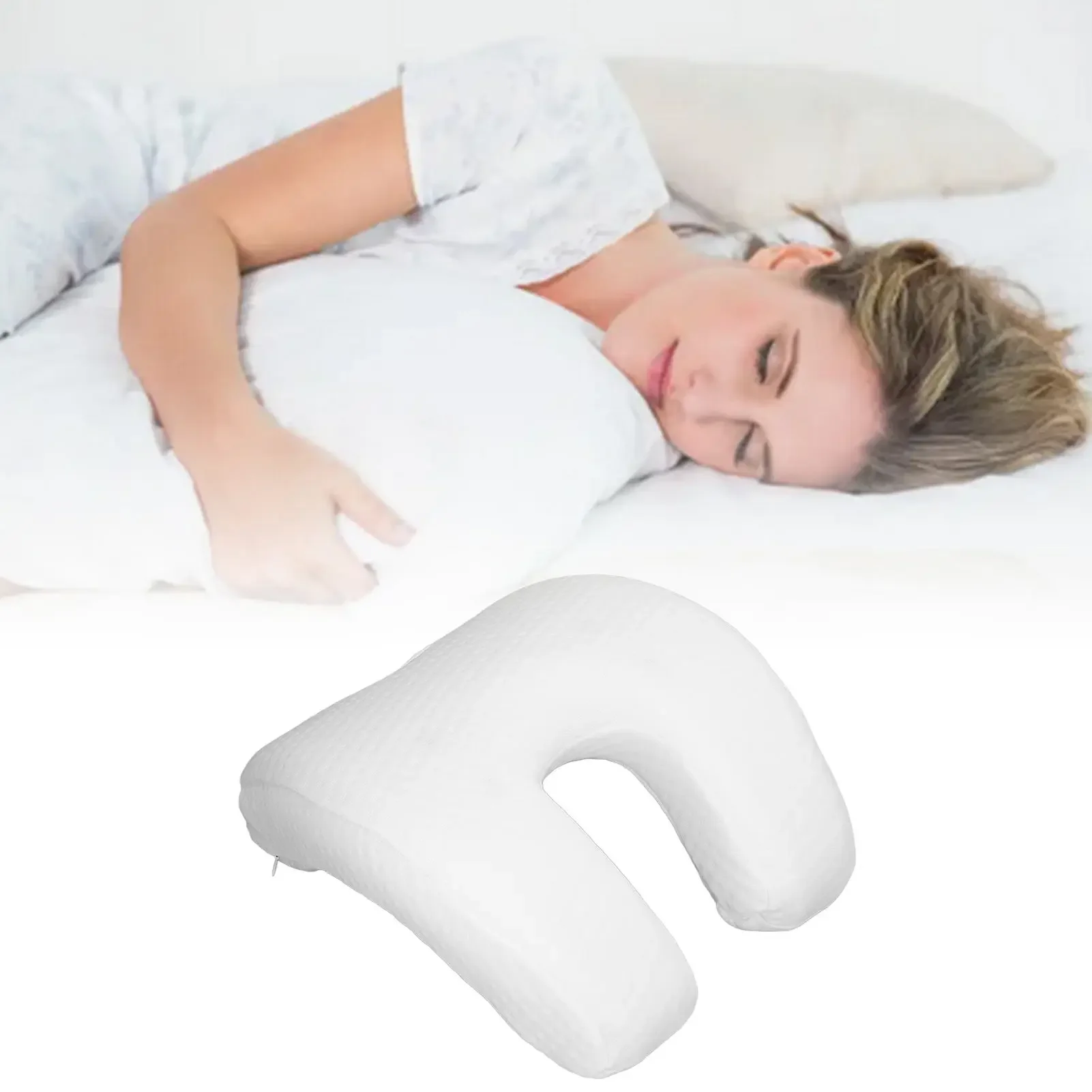 Arch U-shaped Pillow Curved Memory Foam Pillow Sleep Neck Cervical Pressure Belt Arm Rest Hand Pillow Couple Side Office Support