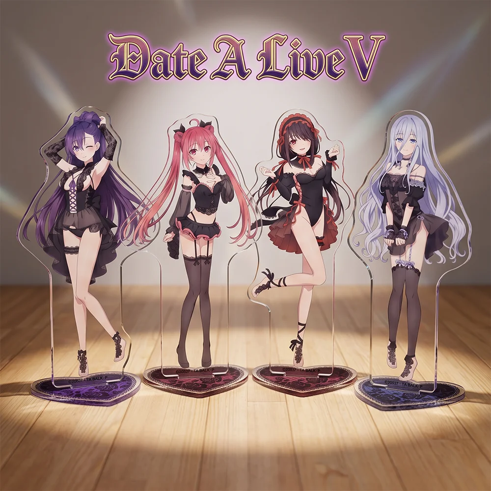 Date A Live ⅤShido Tohka 15CM Double Sided Acrylic Stand Keychain 2026 New Anime Stand Desktop Decor Collection For  Fans