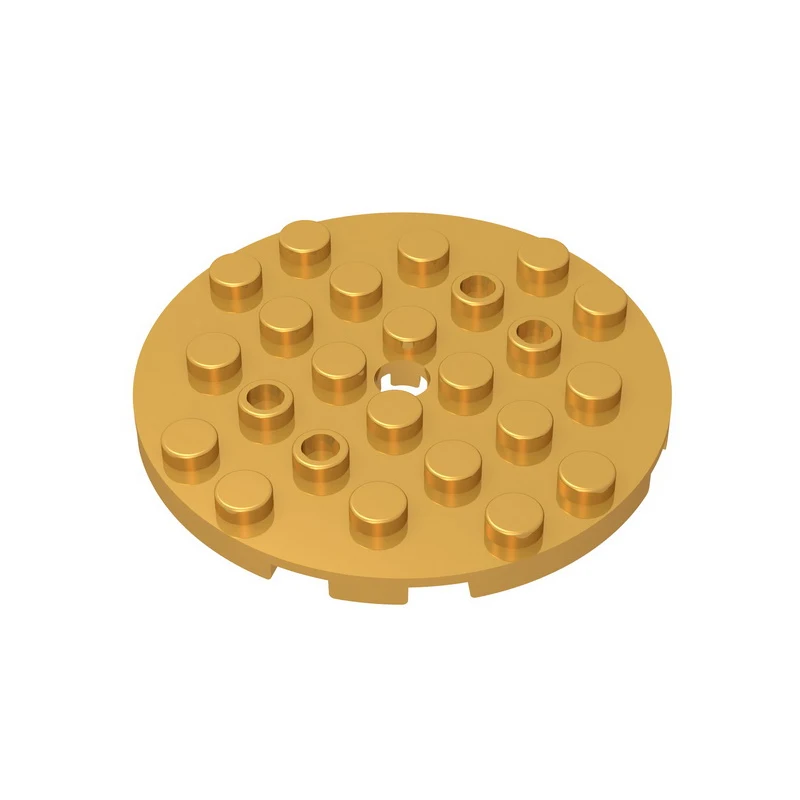 MOC PARTS GDS-843 Plate, Round 6 x 6 with Hole compatible with lego 11213 children\'s toys Assembles Building Blocks Technical