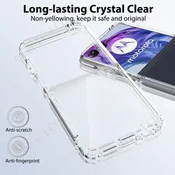 Anti-Falling Case For Motorola Razr 50 Ultra Razr+ Plus 2024 Soft Silicone TPU Original Shockproof Back Cover ON Razr5 Gen4