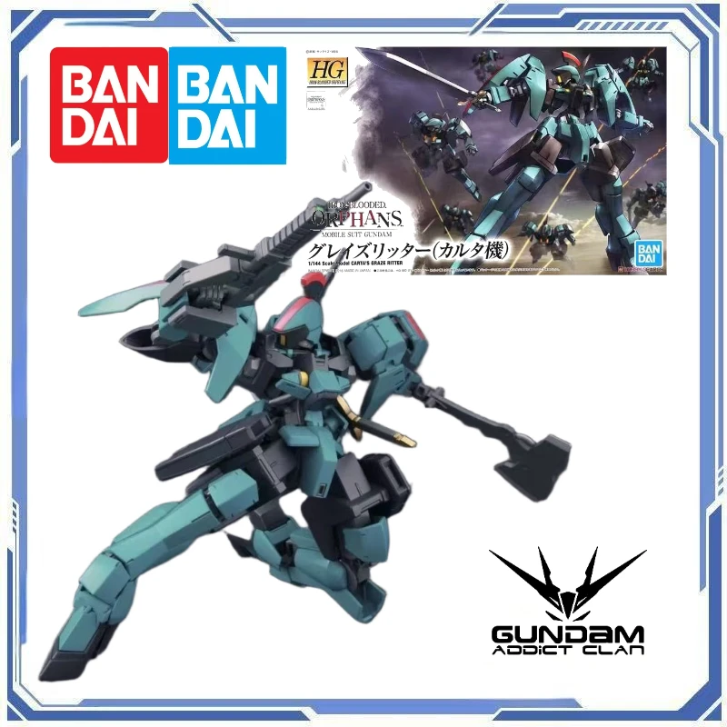 

Spot Bandai Original HG 1/144 Graz Knight Carl Tower Machine Model Kit Action Assembly Action Figures Children's Gifts Body Doll