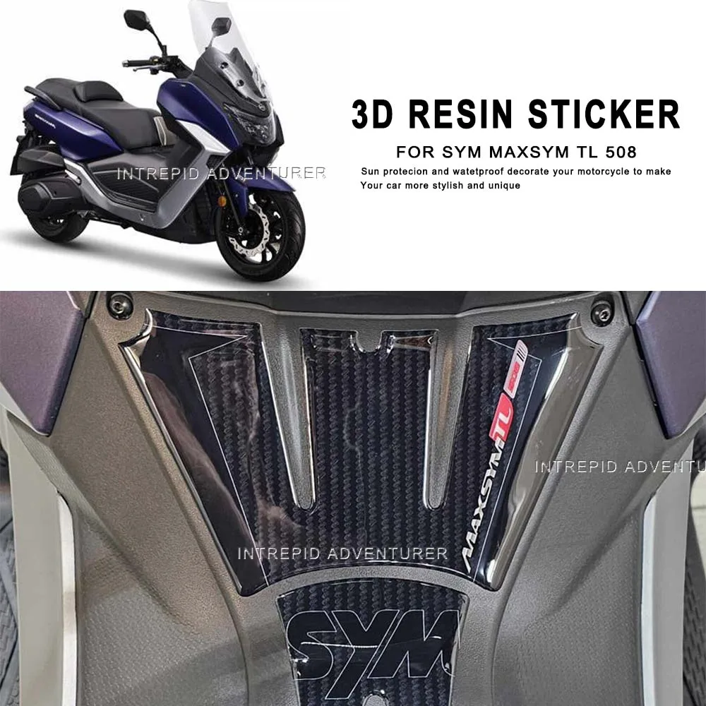 For Sym Maxsym TL 508 Limited Edition 3D Epoxy Resin Motorcycle Tank Pad Protection Sticker New Decorative Decal kit