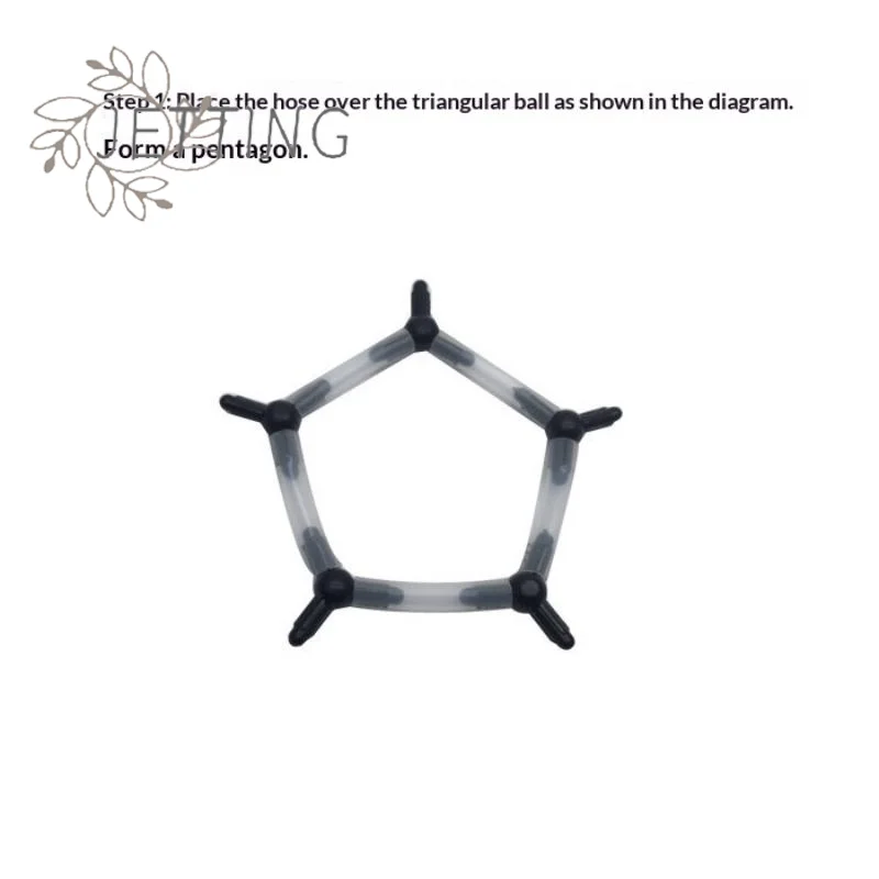 (DP11)STEM DIY Tensegrity C60 Fullerence 3D Assemble Stick Structure Physik Experiment Kit Geo Science Educationa For Adult