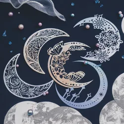 Yoofun 63pcs/lot Unique Phase of the Moon Material Paper Pack Dual - Material Scrapbooking Decorative Papers Journal Card Making