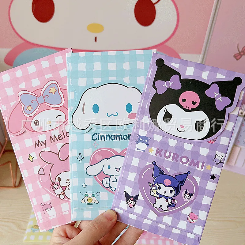 4Pcs Anime Melody Cinnamoroll Kuromi Cartoon Red Envelopes Cute New Year Hongbao Kids Lucky Money Gift Envelopes Red Packet