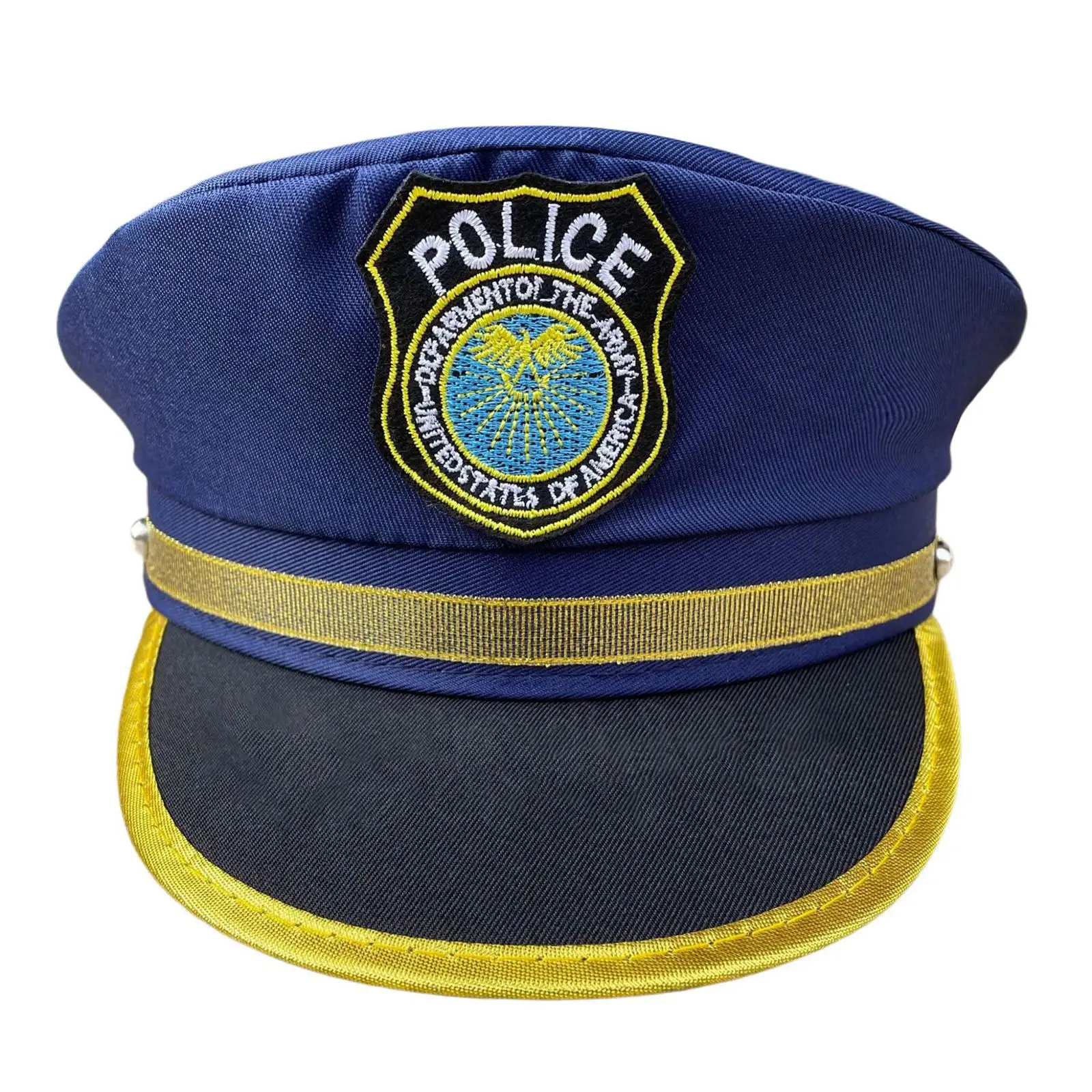 Children Police Hat Kids Cap Headgear Kids Costume Police Hat for Carnival Holiday Stage Performance Birthday Fancy Dress