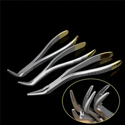 Dental Tooth Root Extraction Forceps Root Fragment Pliers Instrument Dentistry Curved Maxillary Mandibular Universal Tool