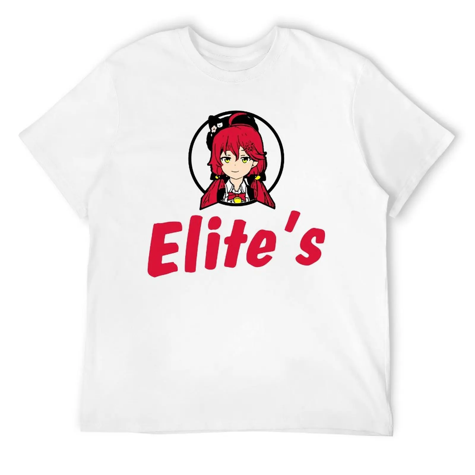 Hololive Sakura Miko Elite S Logo Parodie F Verse T-Shirt Sport Tshirt Creatieve Grappige Nieuwigheid Vrije Tijd Eur Maat