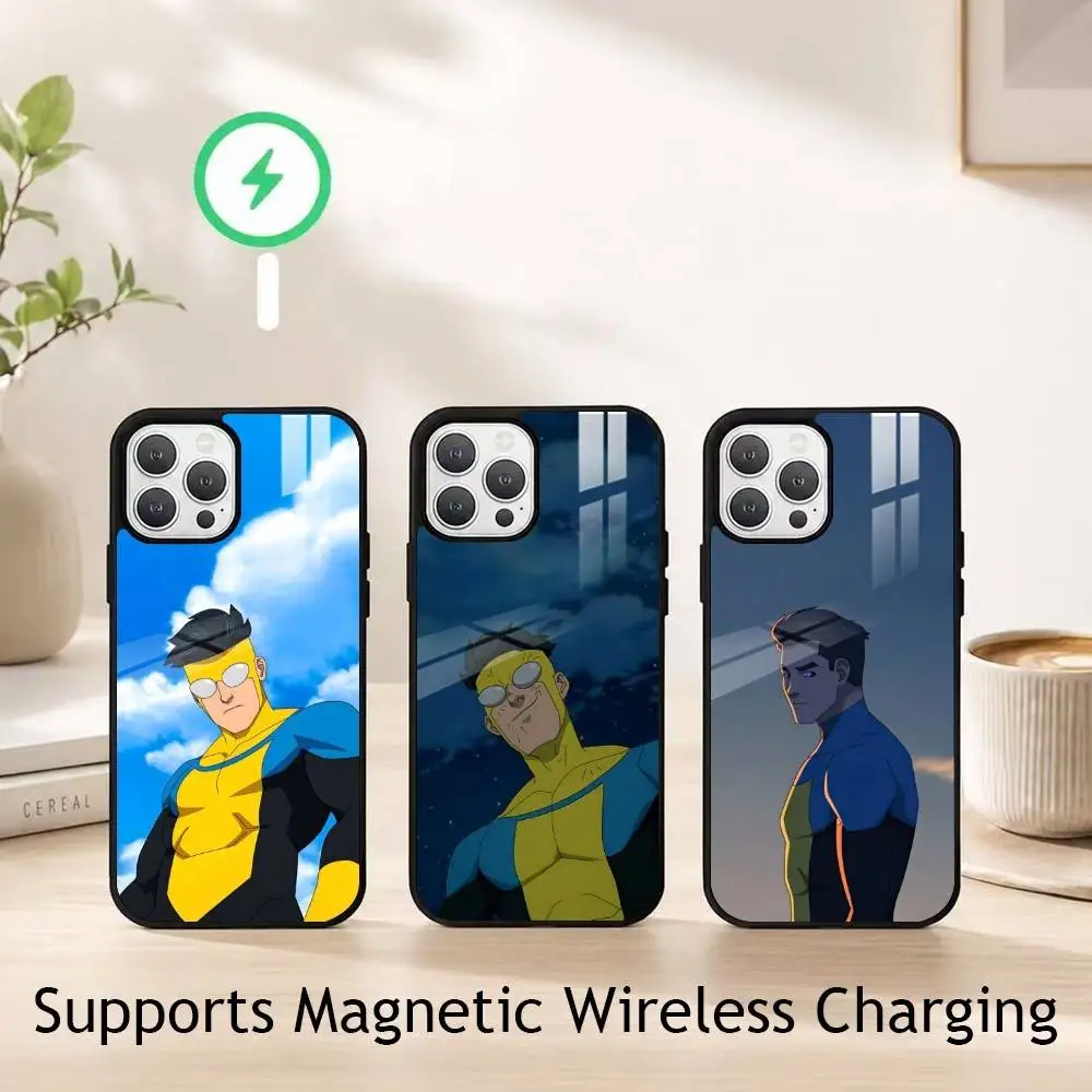 I-Invincible M-Mark Phone Case For iPhone17,16,15,14,13,12,11 Plus,Pro Allows magnetic wireless charging