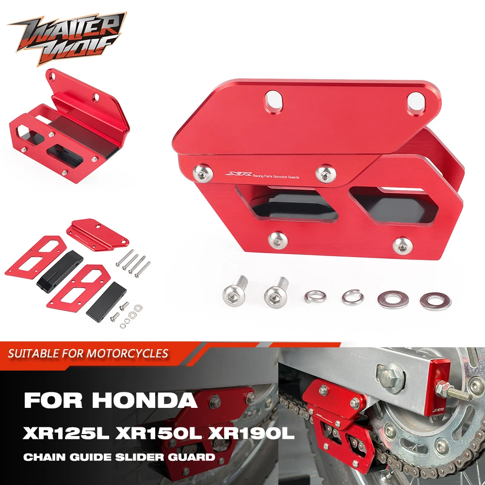 Motocross prowadnica łańcucha osłona suwaka dla Honda XR125L XR150L XR190L 2010-2024 Offroad Enduro osłona zębatki łańcucha XR 125 150 190 L