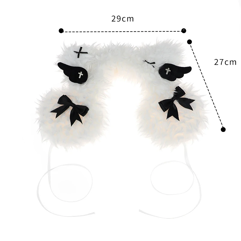 Cute Plush Puppy Earmuffs Women Cosplay Accessories Winter Earmuffs Headwear Cute Warm Solid Color Cold-Proof Thermal Ear Covers