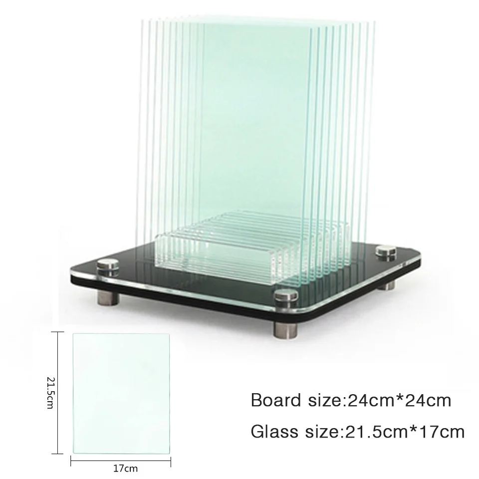 Professional Automotive Window Film Display Stand,10pc Tempered Glass Panel Kit for Heat Rejection Demo,Tint Sample Shop MO-623M
