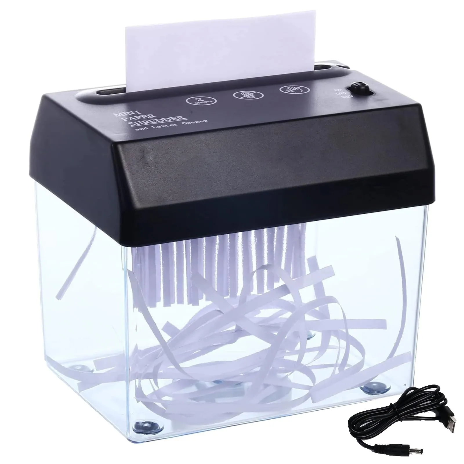 Destructeur De Documents Manuel Reinscer - Portable - Découpe Papier 3mm - Pour Bureau Et Maison