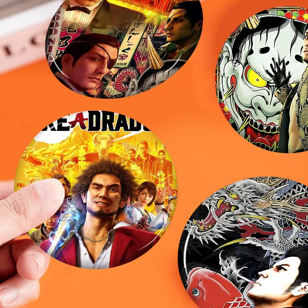 Y-YAKUZA صفيح لينة زر دبوس بروش شارة معدنية مخصصة مجوهرات اكسسوارات قبعة حقيبة التلبيب