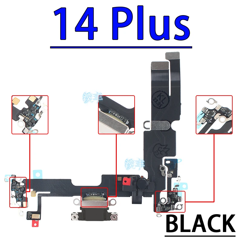 Câble de chargeur de port USB pour iPhone, connecteur micro, carte de charge Flex Tech, S6, 13P, 13PM, 14 P, 14PM, 13, 14 Pro Max Plus