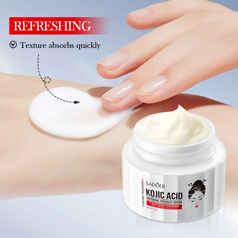 50g Kojic Acid Face Cream Moisturizing Freckle Removing Creams Brightening Hydrating Facial Cream Skin Care Products