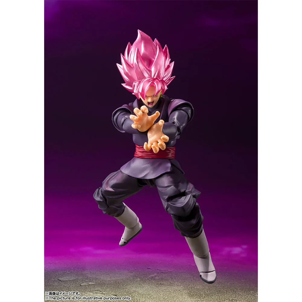 BANDAI S.H.Figuarts Dragon Ball Super SAIYAN ROSE Goku Black Anime Model Action Figure Genuine Boxed Toy in Stock