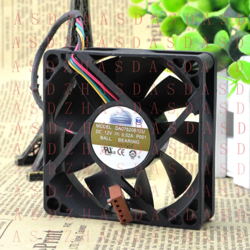 Z  for AVC 7520 12V 0.52A DA07520B12U 7cm 4-wire Double Bead Cooling Fan