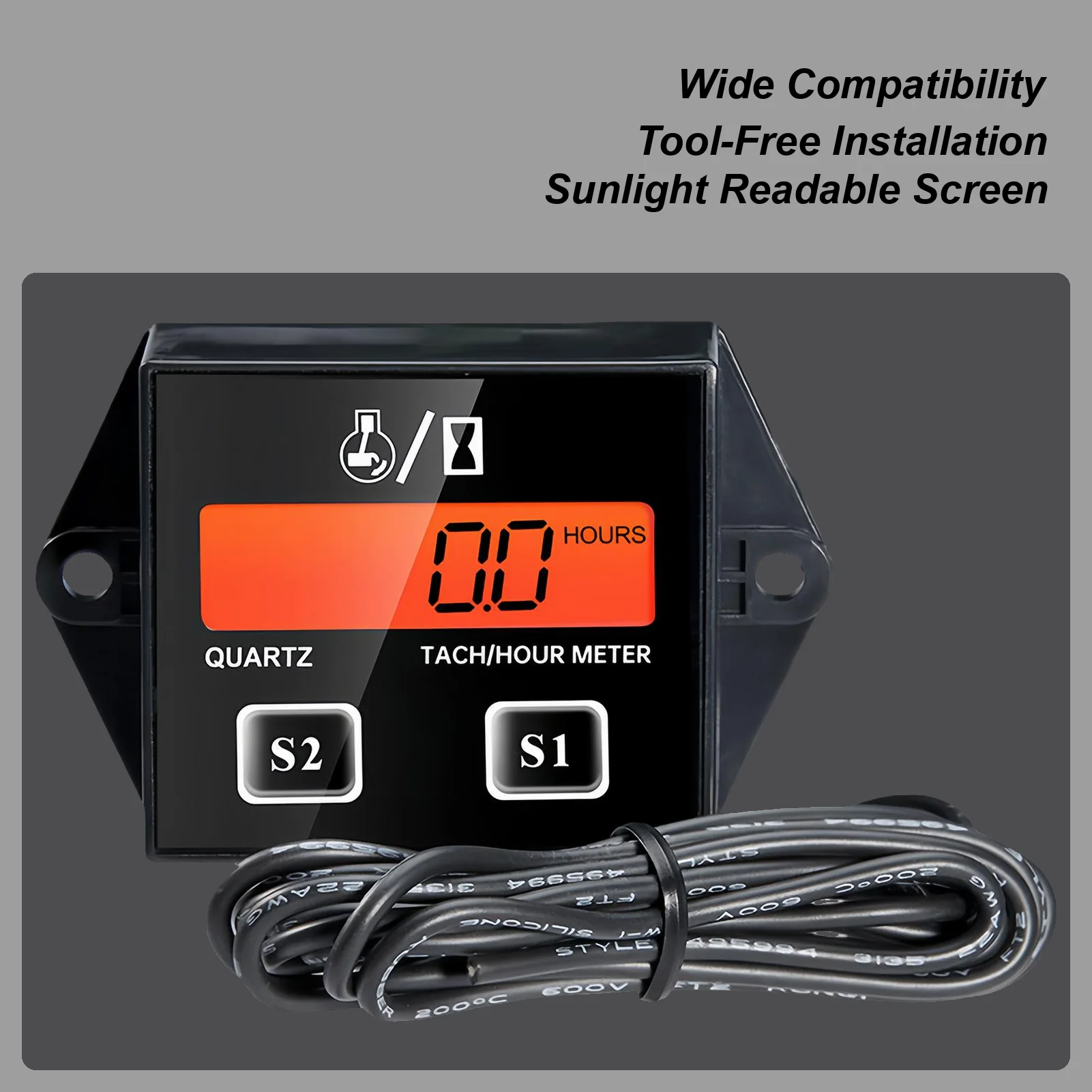 Tachometer For Small Engines Real-Time RPM Display Tool Engine Digital Tachometer For Friends Men Outdoor Repair Maintenance