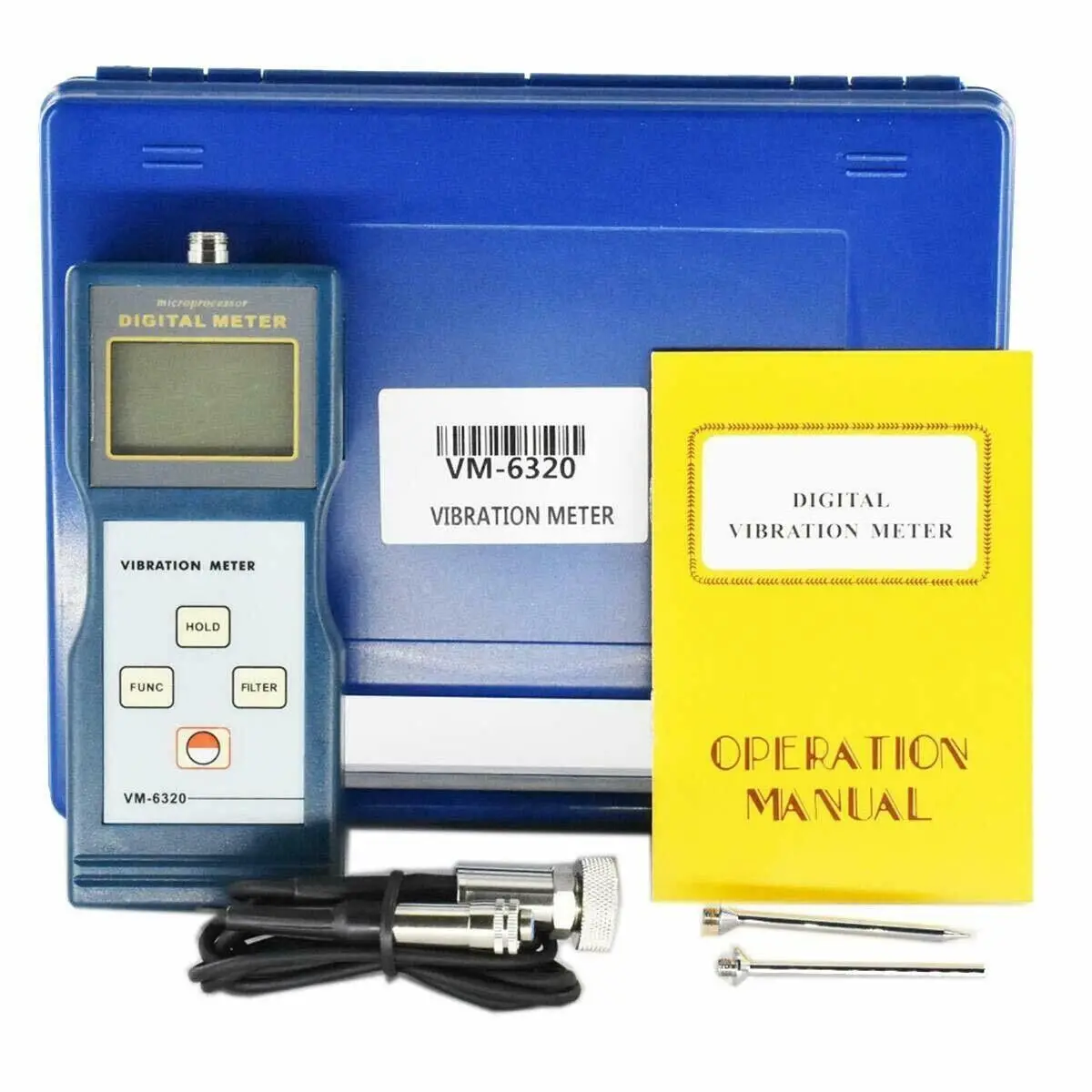 Digital Vibration Meter Vibration Measuring Instrument Vibrometer Meter Tester Gauge With Speed Range0.01-199.9mm/s