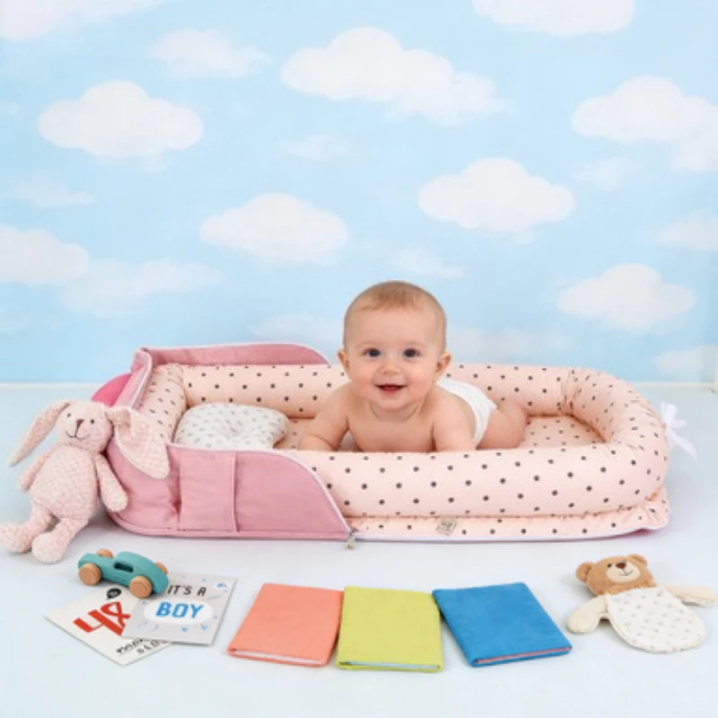 

Новая портативная сумка-кокон для новорожденных, складная дорожная кроватка, легкая приставная кроватка для младенцев