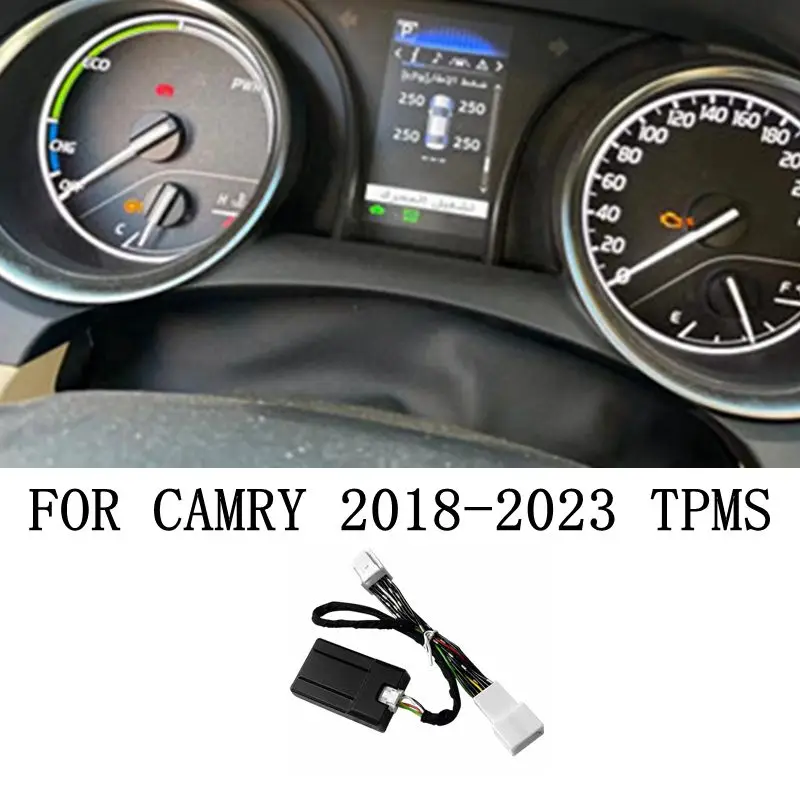 Smart Car TPMS Tire Digital LCD Display Auto Security Alarm Tyre Pressure Monitor For Toyota Camry 2018-2023 2019 2020 2021