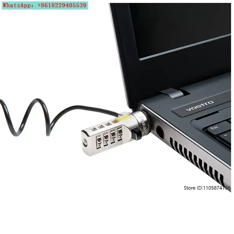 computer lock laptop portable combination lock security keyless bold straight cable K64673