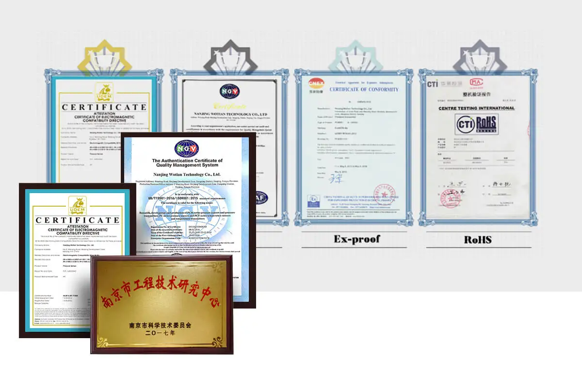 WTsensor OEM مصنع الصناعية نقطة الندى الارسال 4-20mA ارتفاع ضغط MODBUS RS485 استشعار درجة الحرارة والرطوبة