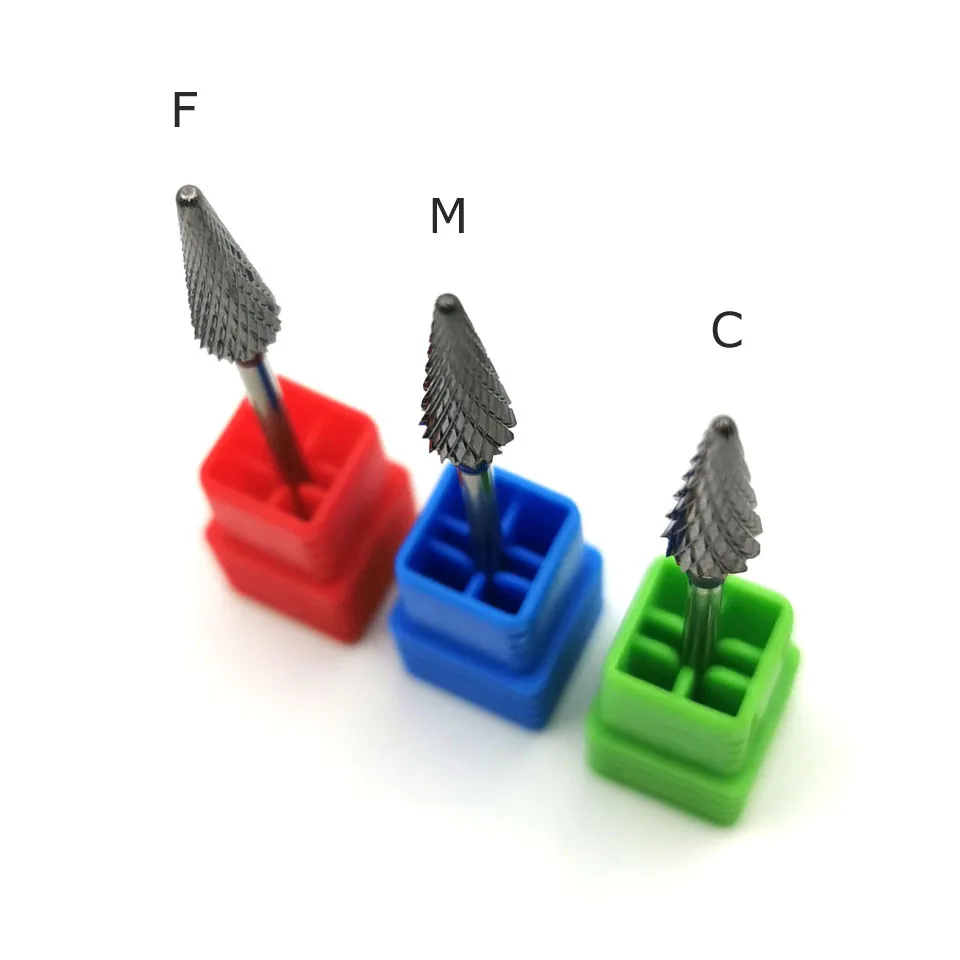 HYTOOS-Foret à Ongles en Forme de Cône, Fraise en Carbure pour Manucure, Fraise à Distance, Accessoires pour Perceuse Électrique