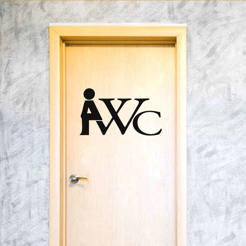 Toilet Wc Sign Door…