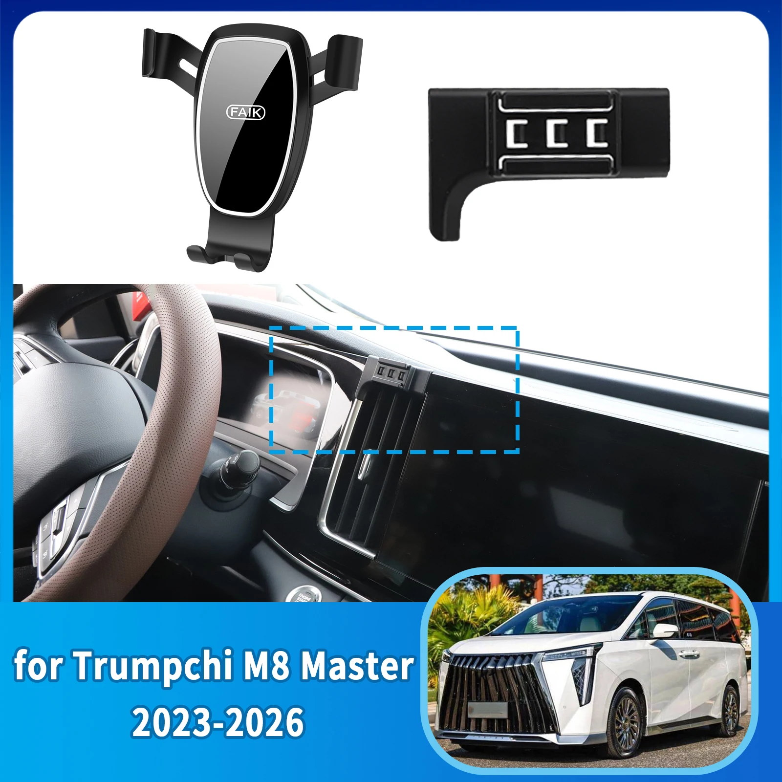

Car Mobile Phone Holder fit for GAC GN8 gn 8 Trumpchi M8 Master 2023-2026 Navigation Stand Auto GPS Bracket Accessories