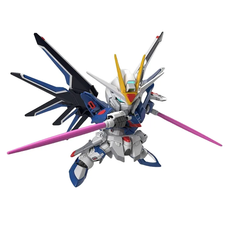 Bandai SD STTS-909 RISING FREEDOM GUNDAM Anime Action Figure Robô Genuíno Modelo de Montagem Colecionável Brinquedo Ornamento Presente Crianças