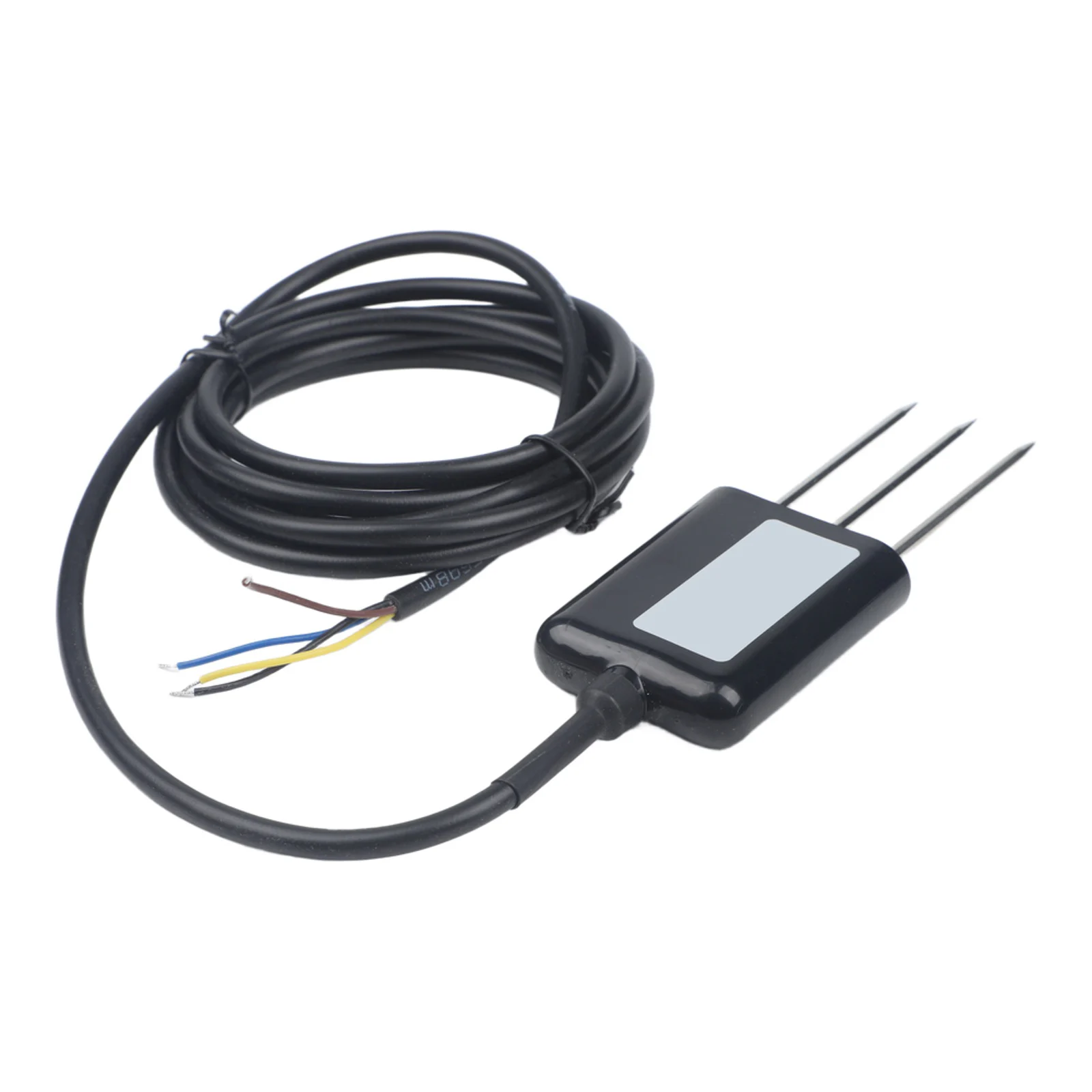Multi-Parameter Soil Sensor Moisture For Temp PH & NPK IP68 Waterproof Memory For Greenhouse & Garden Black 135 X 65 Mm