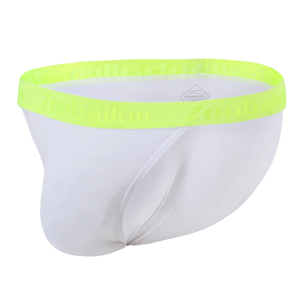 Jinshi Mens Briefs Bulge Bamboo Soft Seamless Breathable Underwear Low-Waist Ultra-Thin Mens Briefs