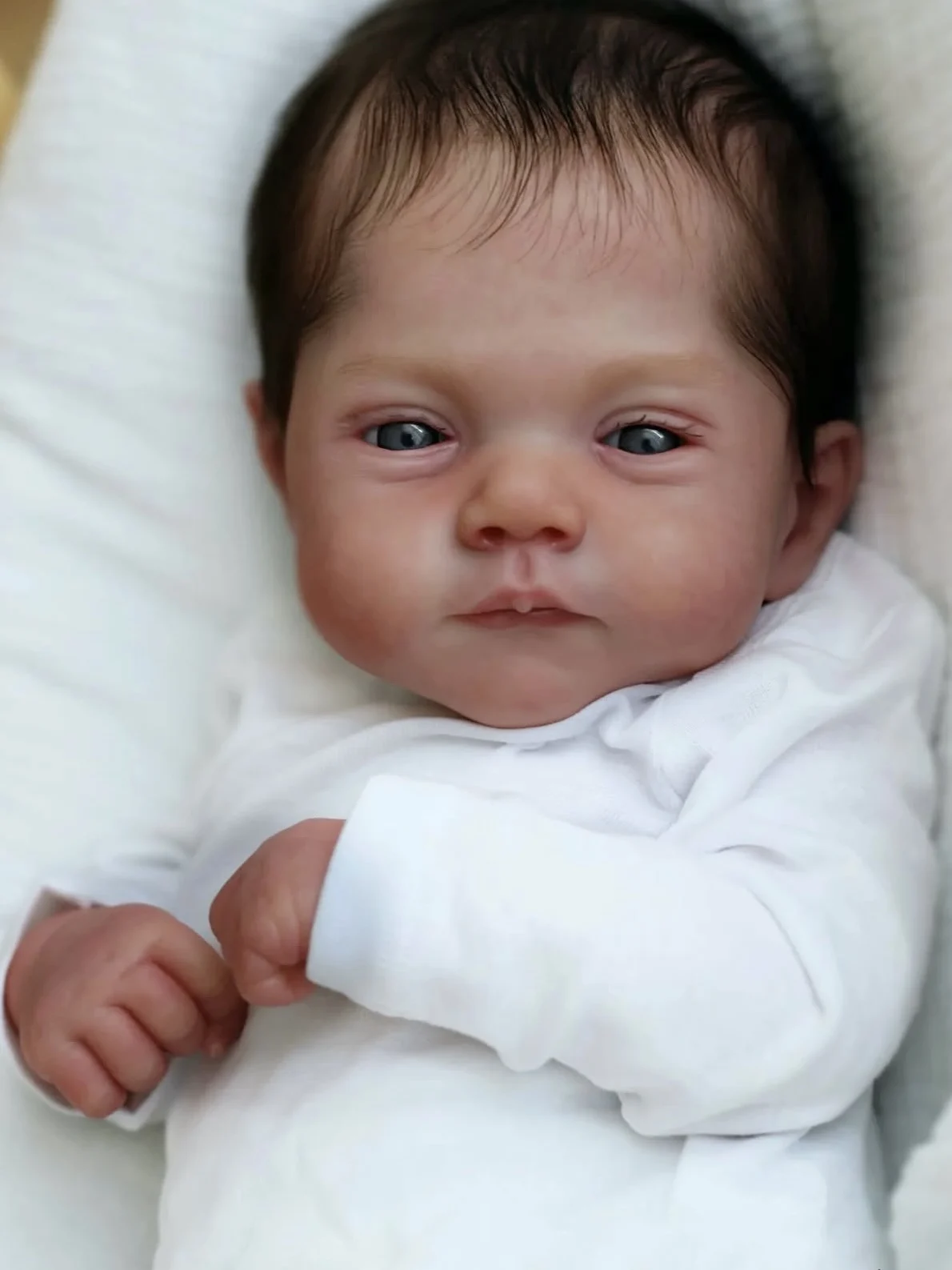 Cokela 20 cali/50 cm Realna lalka niemowlęca Realny miękki dotyk Realistyczna silikonowa lalka Reborn z ręcznie wplątowaną sztuczną h