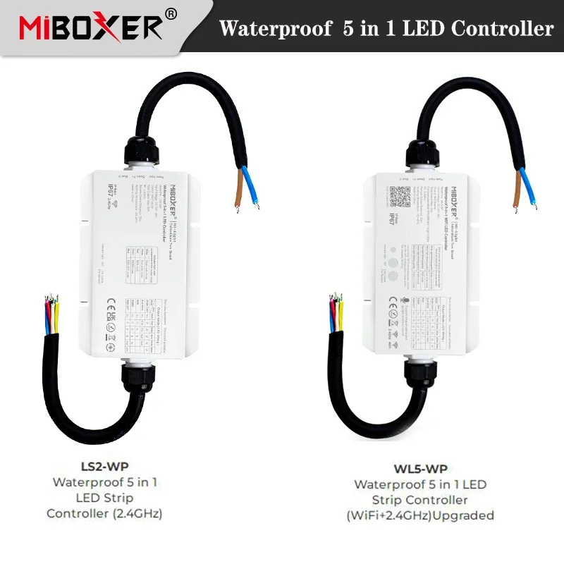 

LS2-WP / WL5-WP Waterproof 5 in 1 LED Strip Controller