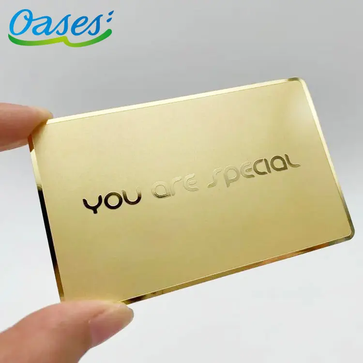 Customized query 2025 High End Premium Quality Souvenir Advertising Use Gold Metal VIP Business Card with Tailored Crafting Proc