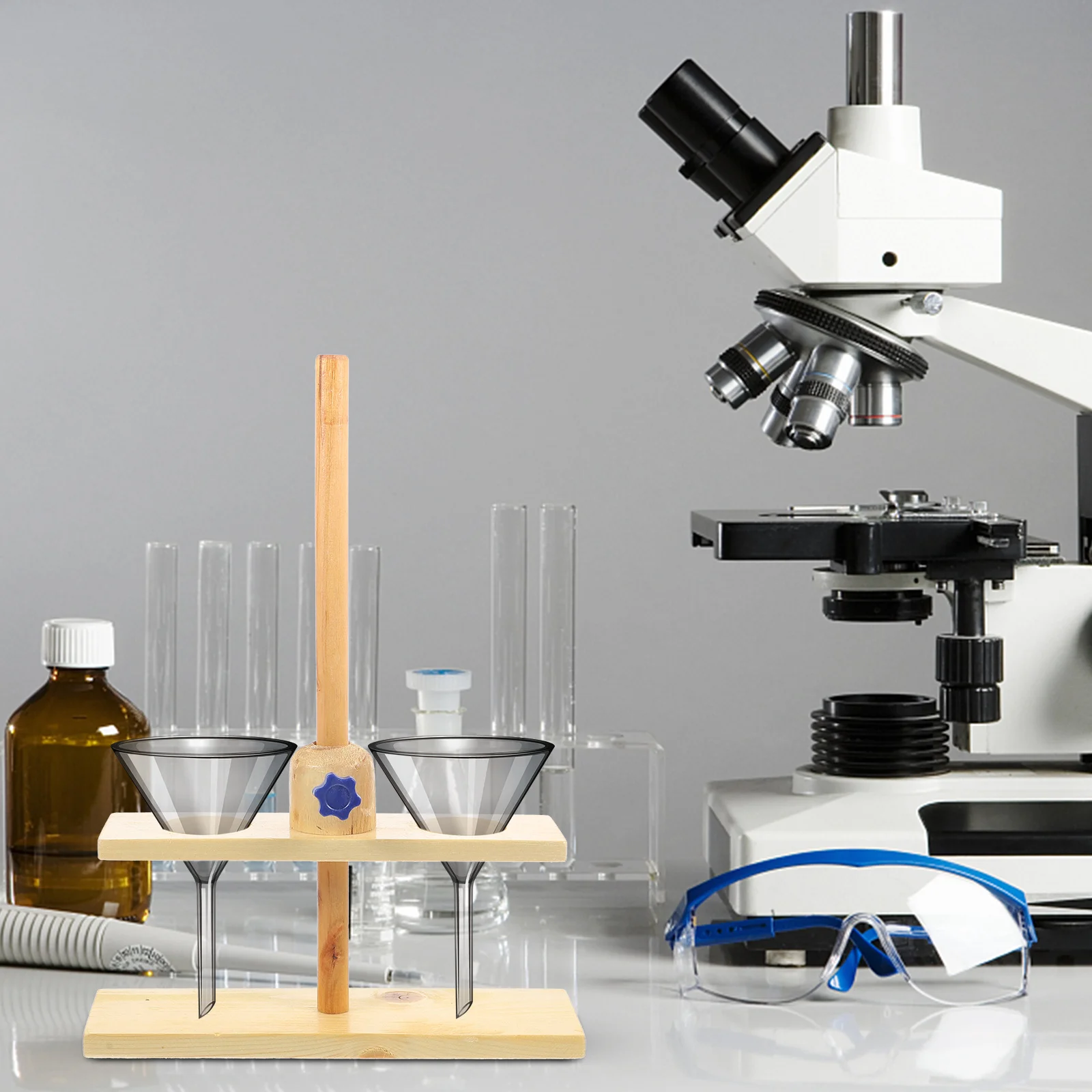 

1pc Laboratory Stand Funnel Support Premium Durable Detachable Experiment Equipment For Schools Factories Lab