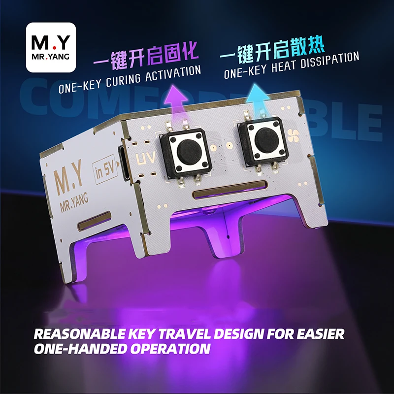 

YCS MR YANG FUV 101 UV Curing Cooling Fan for Phone Repair Heat Dissipation Smoke Exhaust Tool Curing Cooling Fan