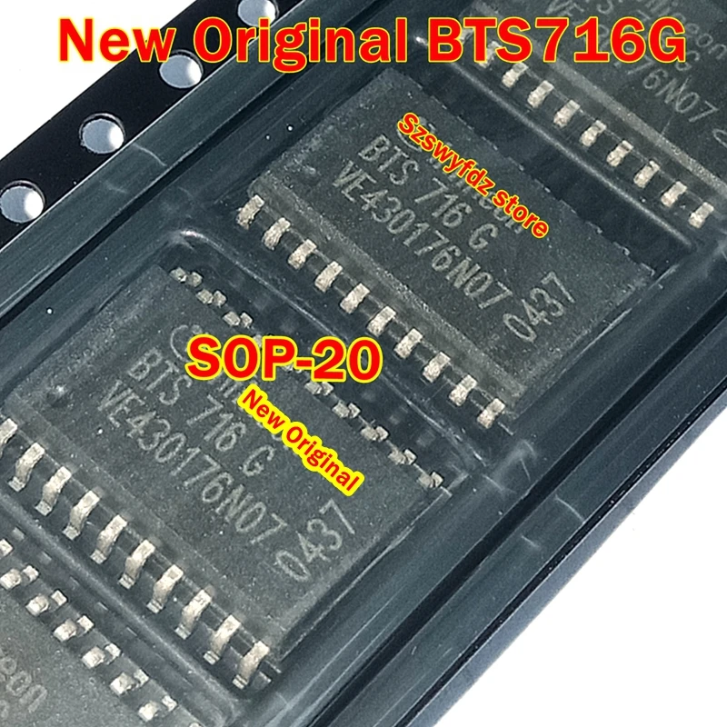 

1pcs to 10pcs BTS716G BTS716 SOP-20 New Original Smart High-Side Power Switch Four Channels