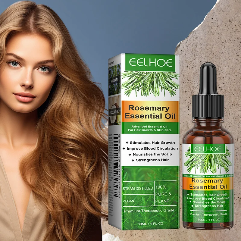 Rosmarin-Haarpflege, ätherisches Öl, Haarpflege, verbessert Frizz, Anti-Bruch-Öl, dichtes Haar, nährende Kopfhaut, natürliche Pflanzenprodukte